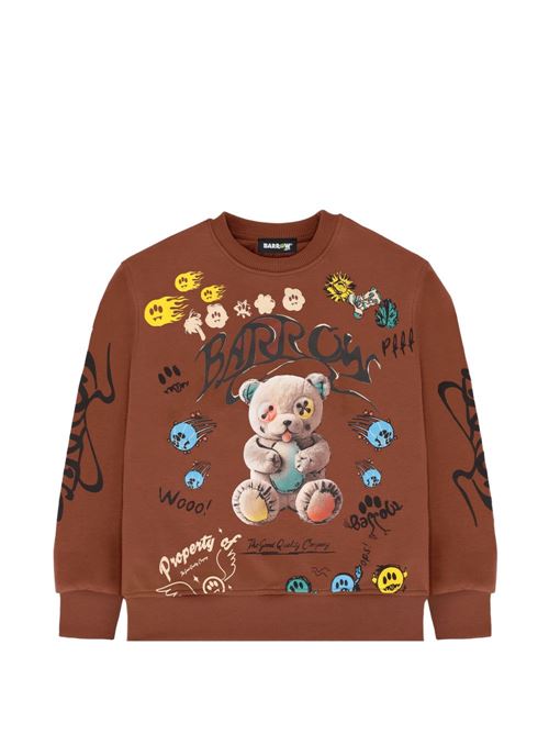 Felpa unisex Barrow Kids over cioccolato BARROW KIDS | JUSW078920